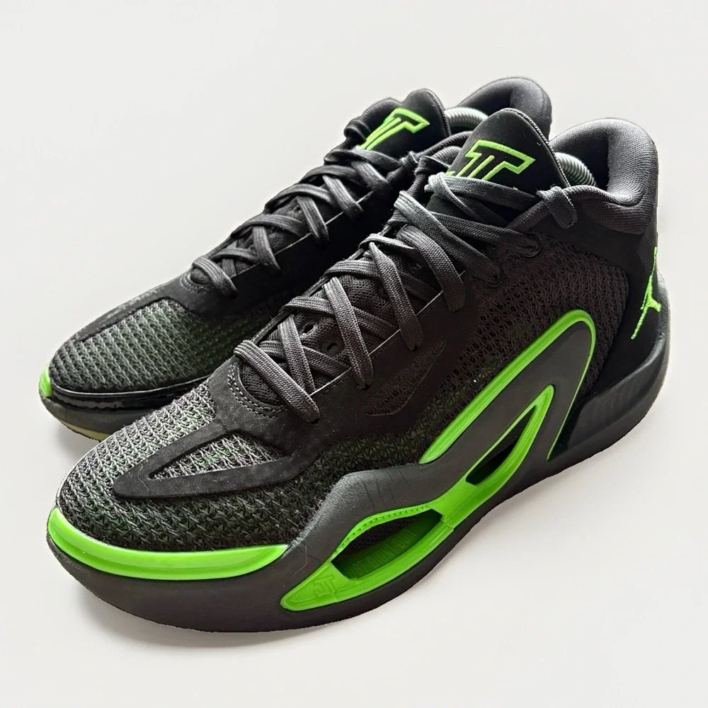 Nike Jordan Tatum 1 Basketball Shoes  Anthracite Green Strike Black Men's Sz 7.5